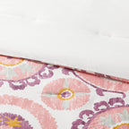 King Suzani Print Comforter and Sham Set Ivory/Salmon- Threshold