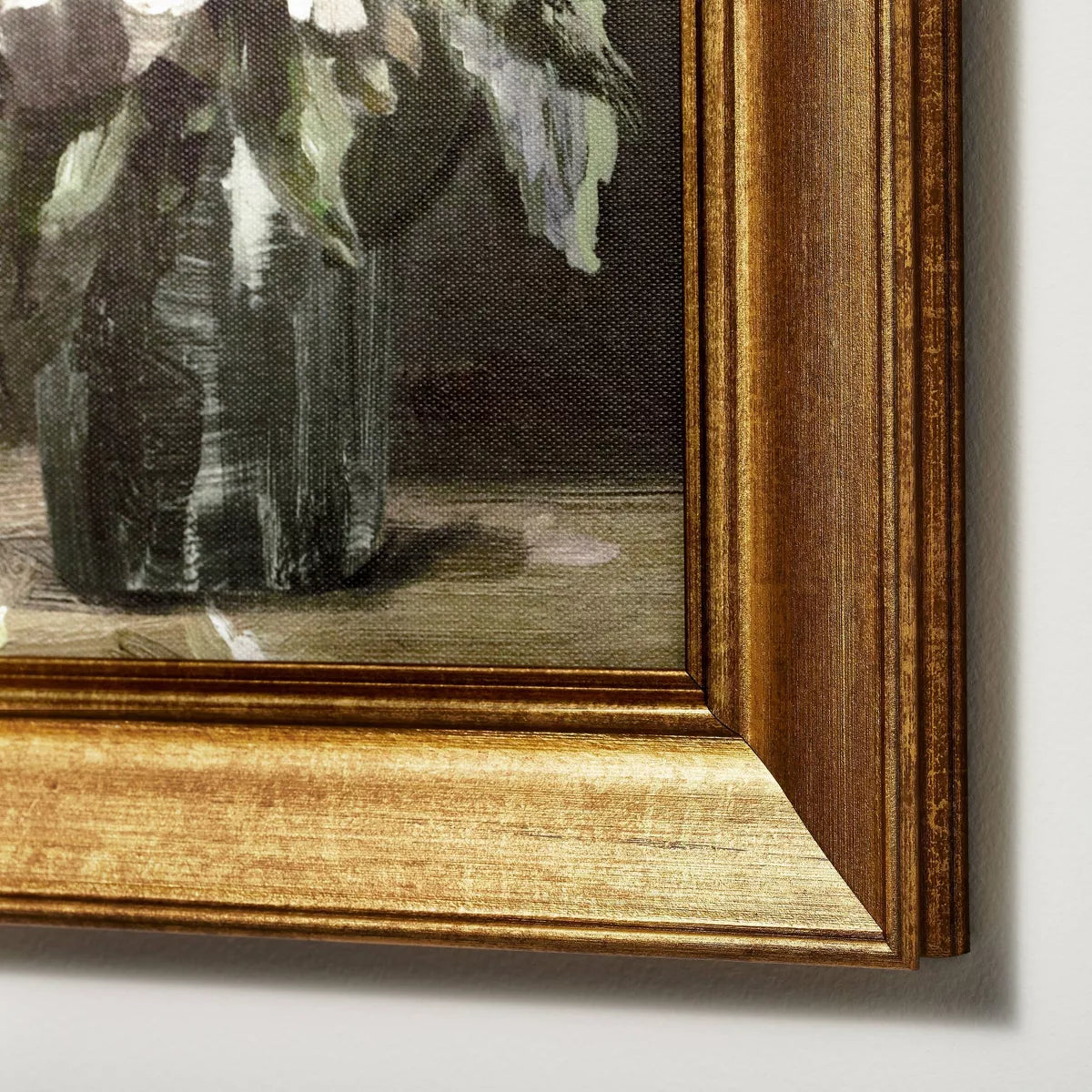 11" x 14" Vintage Floral Framed Wall Canvas