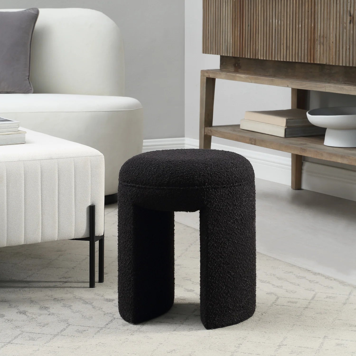 Amrah Boucle Stool