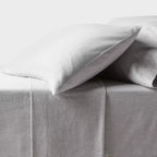 *King Ultra Soft Flannel Sheet Set Eco Melange Gray - Threshold