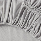 *King Ultra Soft Flannel Sheet Set Eco Melange Gray - Threshold