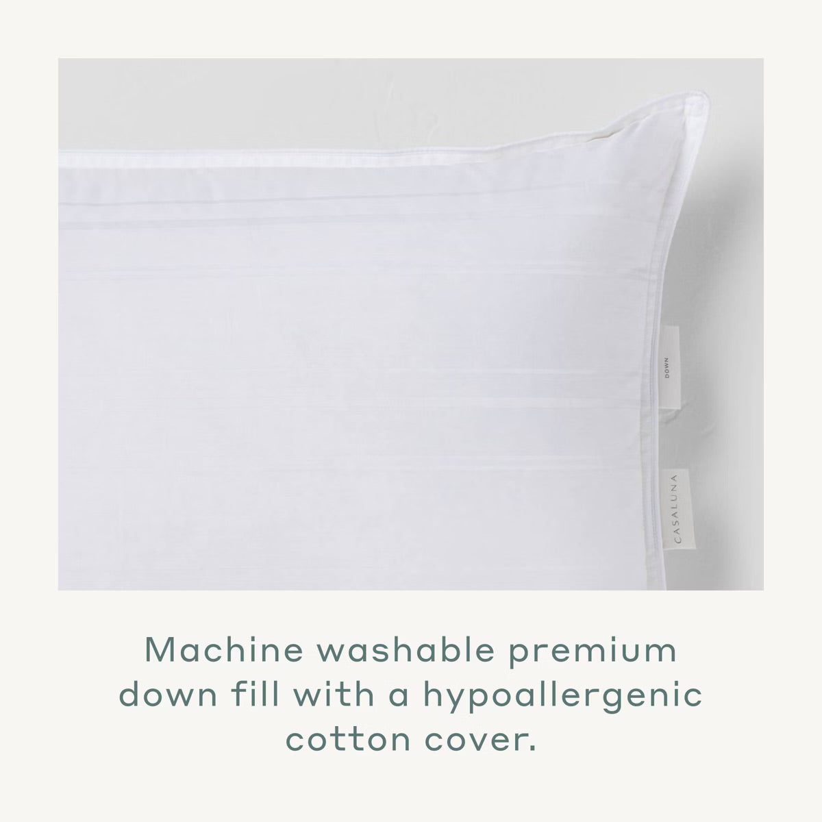 Medium Down Bed Pillow - Casaluna