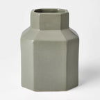 Glossy Ceramic Octagon Vase - Threshold