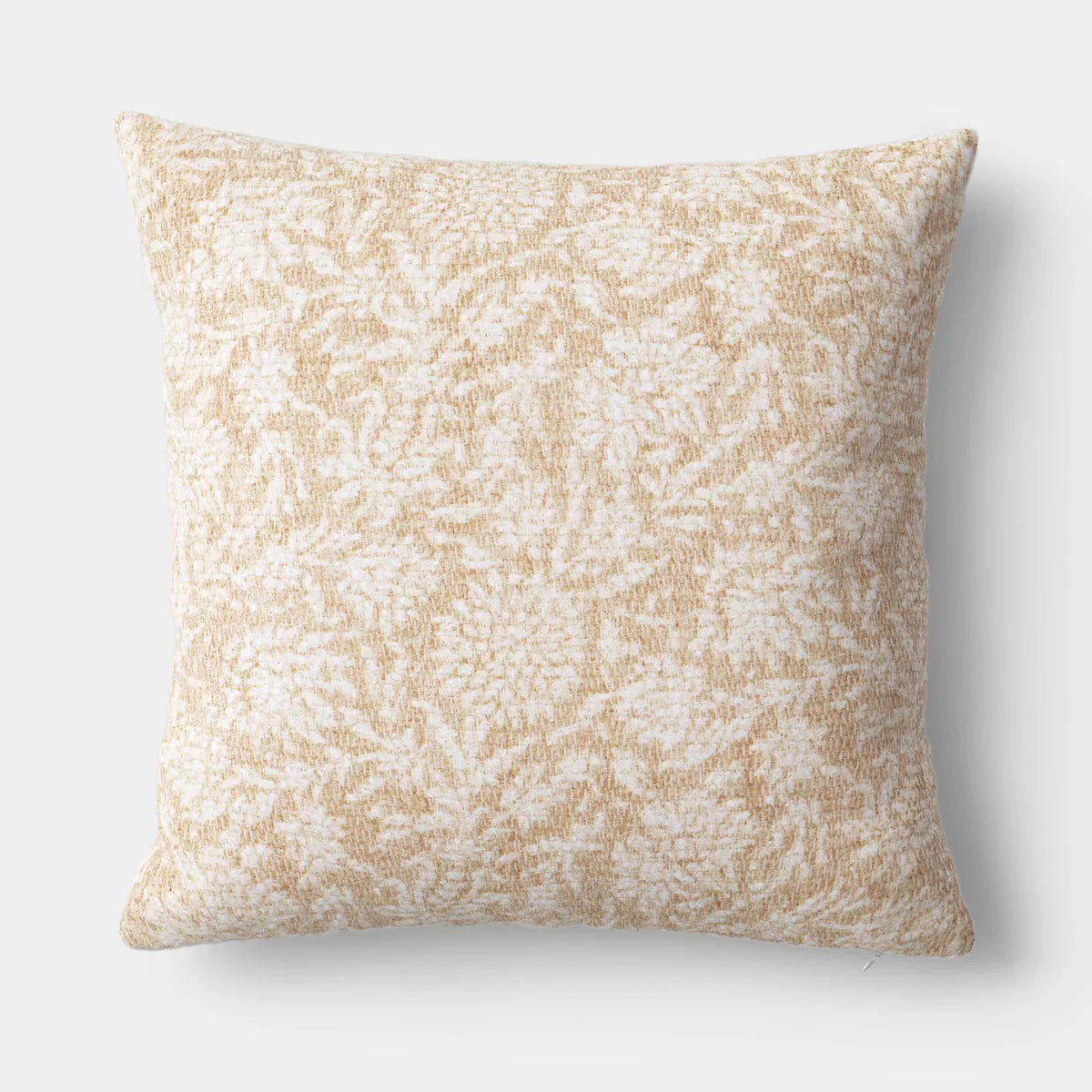 Square Floral Throw Pillow Beige - Threshold