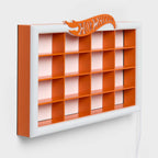 Hot Wheels Retro Light Up Kids' Wall Car Storage Orange - Hot Wheels by Pillowfort