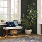Embellished Shell Navy Lumbar Pillow - Threshold designed with Studio McGee
