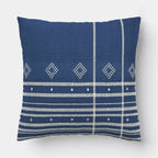 Oversized Square Yarn-Dyed Cotton Plaid Indoor Throw Pillow Blue/Neutral - Threshold