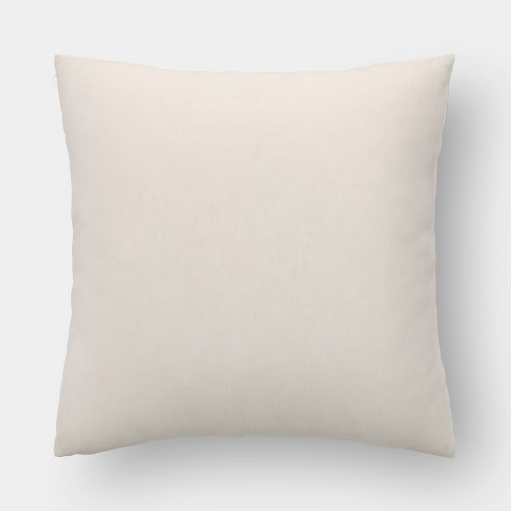 Oversized Square Yarn-Dyed Cotton Plaid Indoor Throw Pillow Blue/Neutral - Threshold