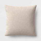 Oversized Square Cotton Boucle Reversible Throw Pillow with Linen Blue - Threshold