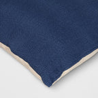 Oversized Square Cotton Boucle Reversible Throw Pillow with Linen Blue - Threshold