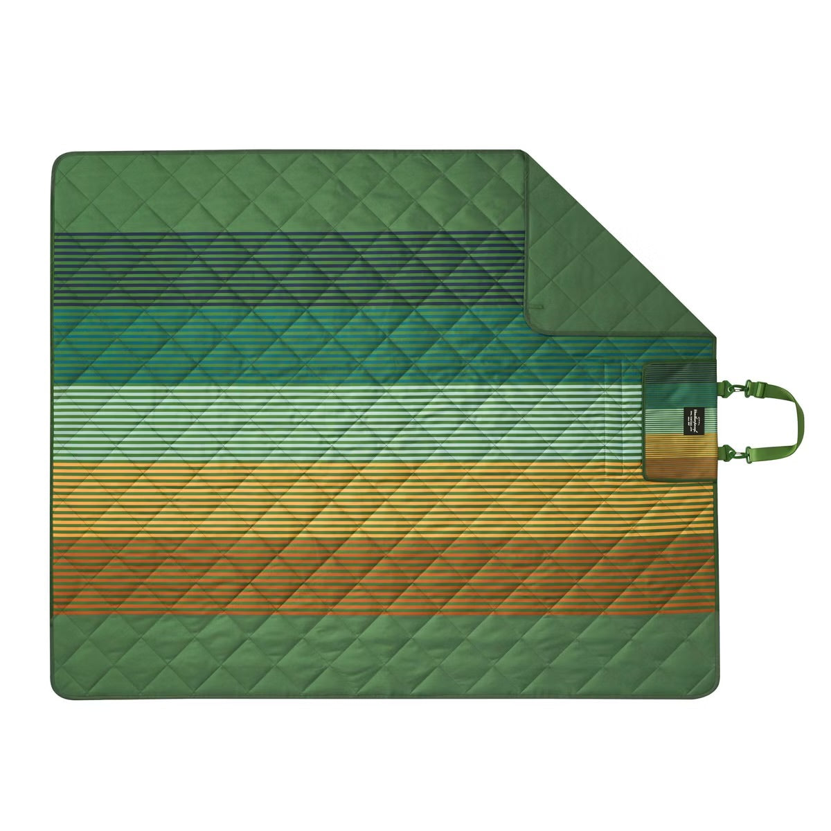 Weatherproof Vintage Camping Stripe Throw Blanket
