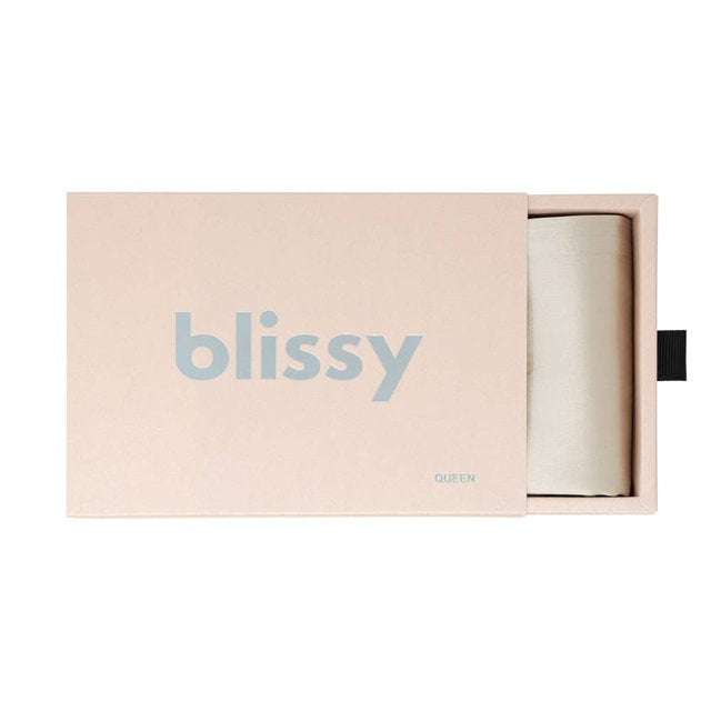 Blissy Standard/Queen 600 Thread Count Silk Pillowcase Natural Beige