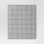 Windowpane Boucle Throw Blanket Cray/Charcoal - Threshold