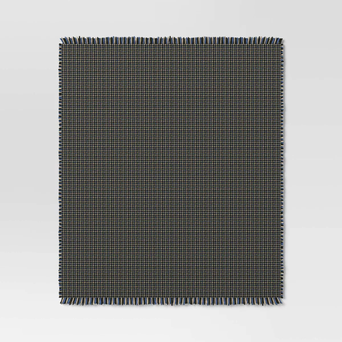 Woven Throw Blanket Neutral/Green/Blue - Threshold