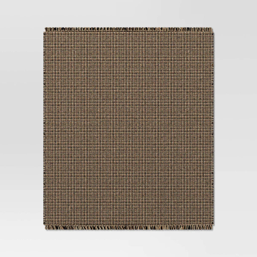 Woven Throw Blanket Cream/Neutral/Black - Threshold