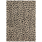 5 x 7 Daffodil Leopard Print Woven Rug - Threshold