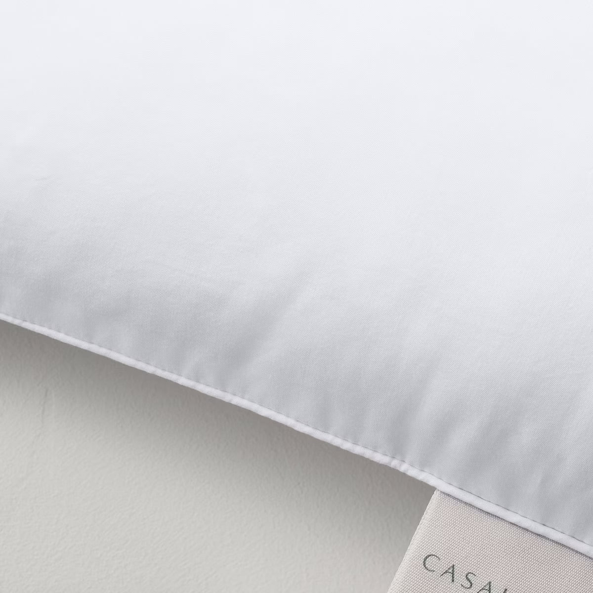 Standard/Queen Medium/Firm Machine Washable Medium Down Alternative Pillow - Casaluna: Hypoallergenic, 300 Thread Count Cotton Cover