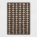 5 x 7 Irregular Diamond Shag Area Rug