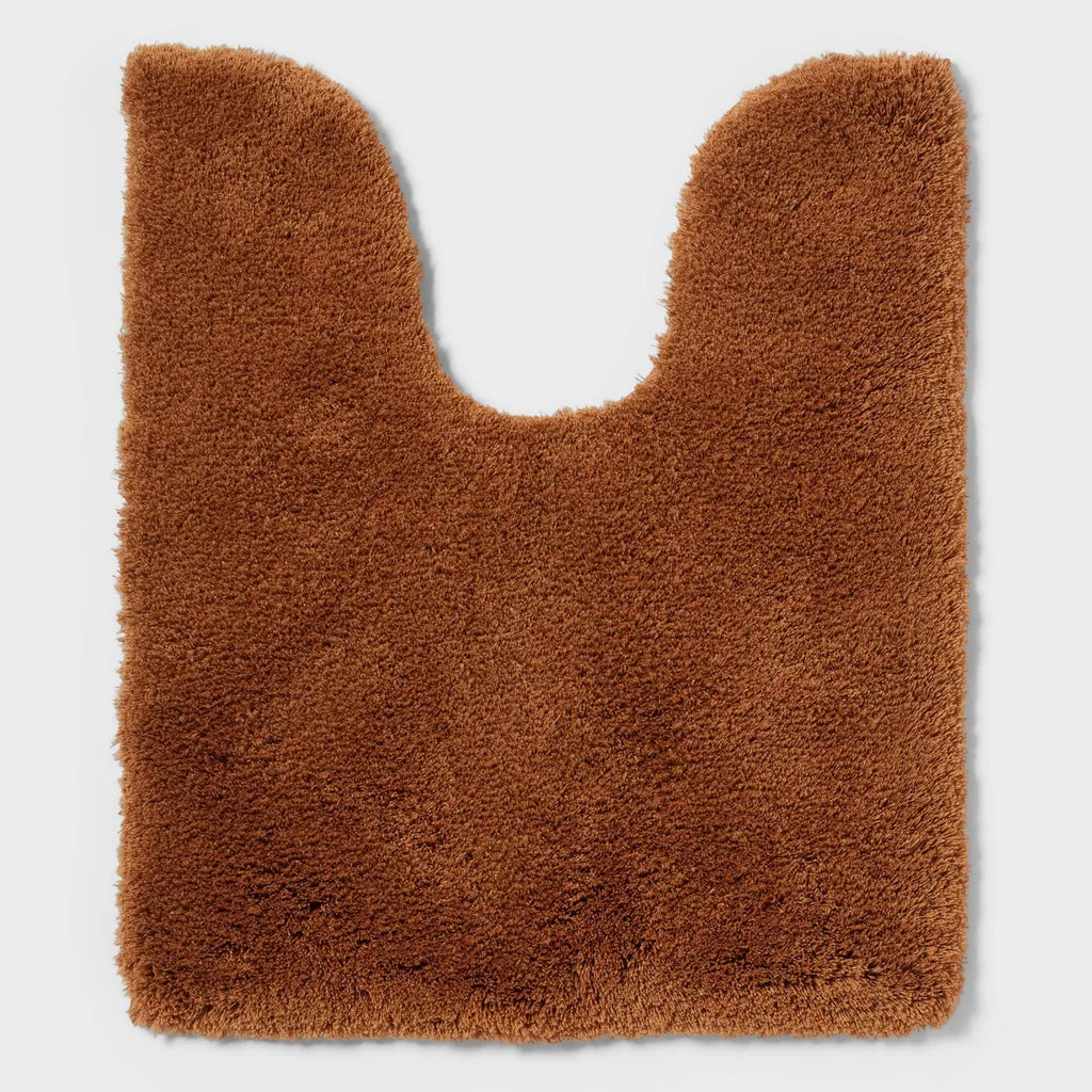 Spa Plush Contour Bath Rug Caramel