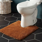 Spa Plush Contour Bath Rug Caramel