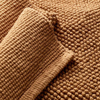 21"x34" Textured Bath Rug Warm Brown-Casaluna