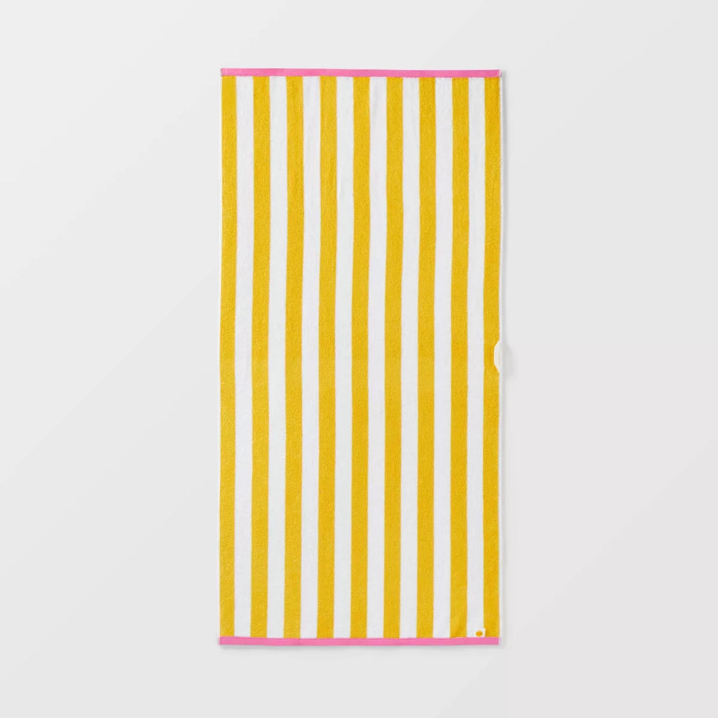 XL Reversible Towel Pink/Yellow - Sun Squad