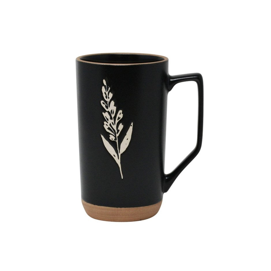 MUG CONICAL BLACK 450 ML