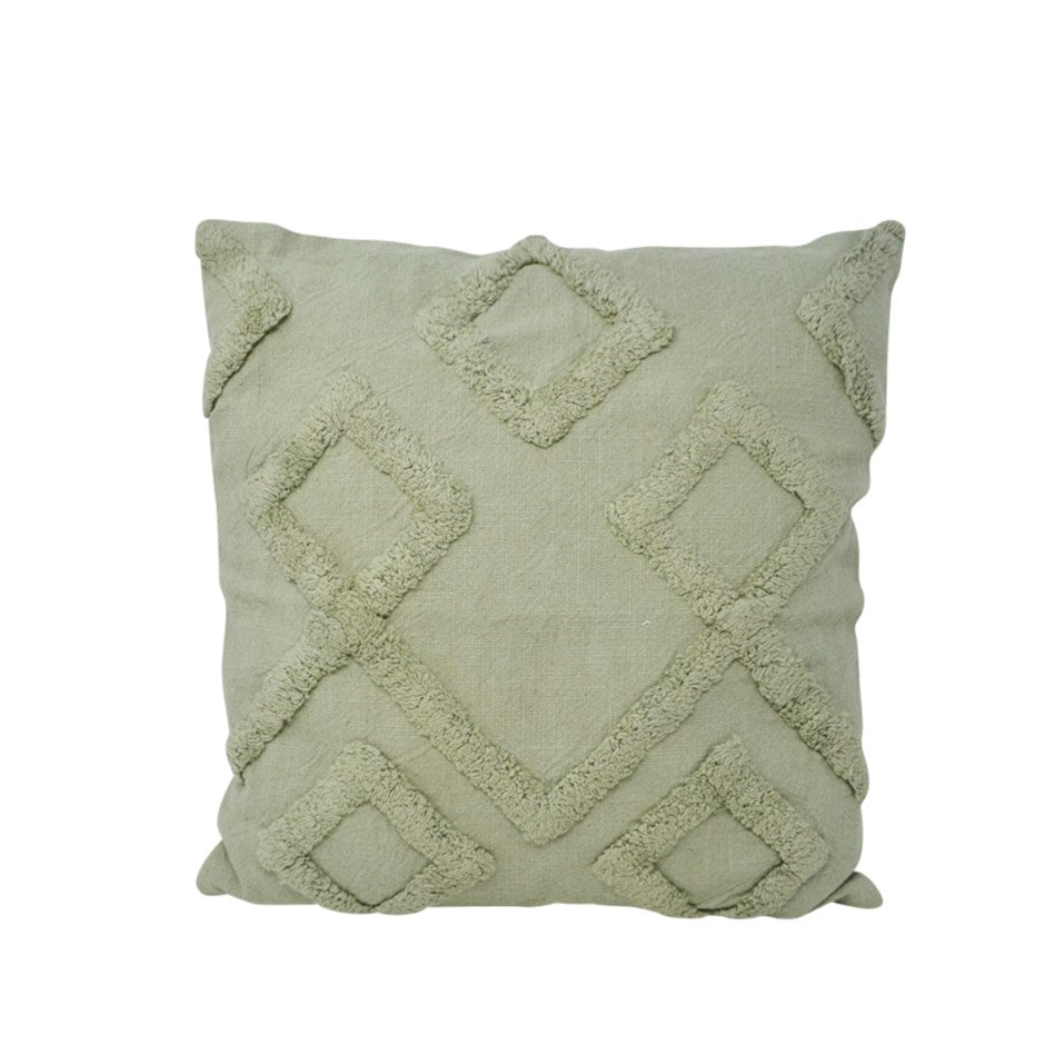 CUSHION DIAMOND GREEN