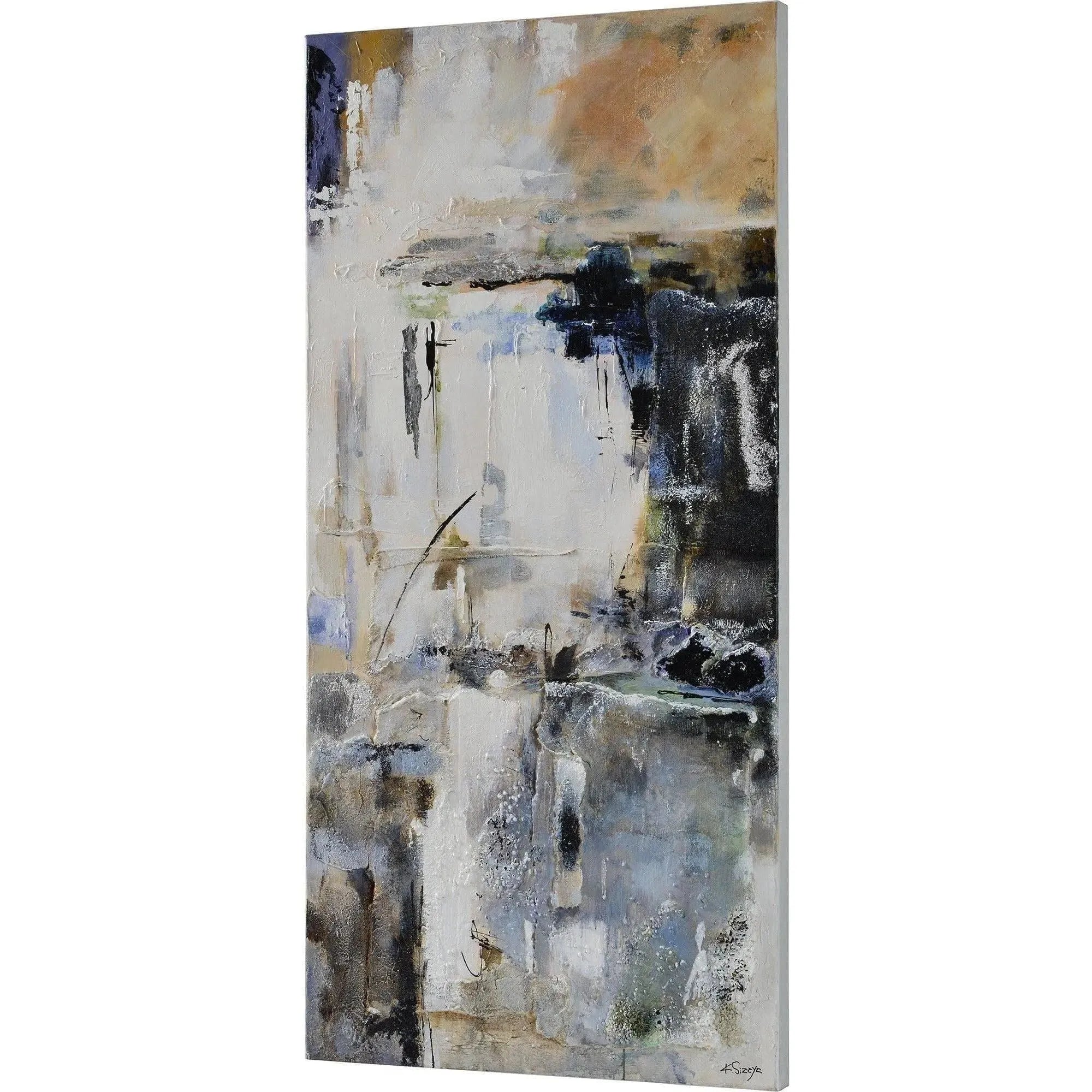 Yaffa Canvas Art - Hand Painted Set Of 2