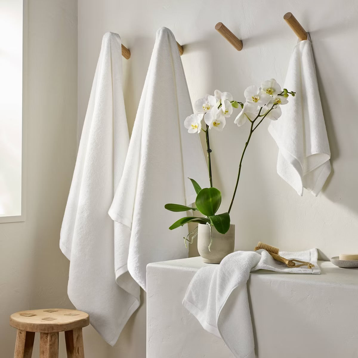 Organic Bath Towel White - Casaluna