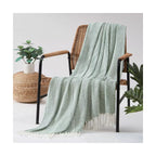 Oceanfront Resort 50"x60" Textured Stripe Throw Green