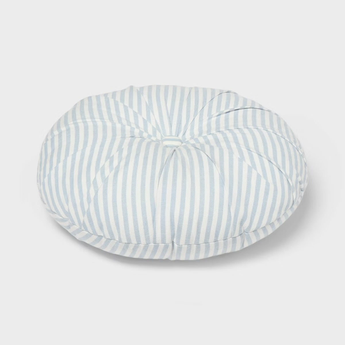 16"x16" Round Striped Decorative Throw Pillow Blue for Dorm - Threshold