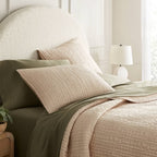 King TENCEL® Quilt Sham Khaki - Threshold