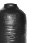 Forio  2-Piece Satin Black Vase Set