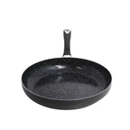 IMUSA 12" Ceramic Bistro Saute Pan Black: Aluminum Cookware, Hand Wash, Electric & Gas Compatible