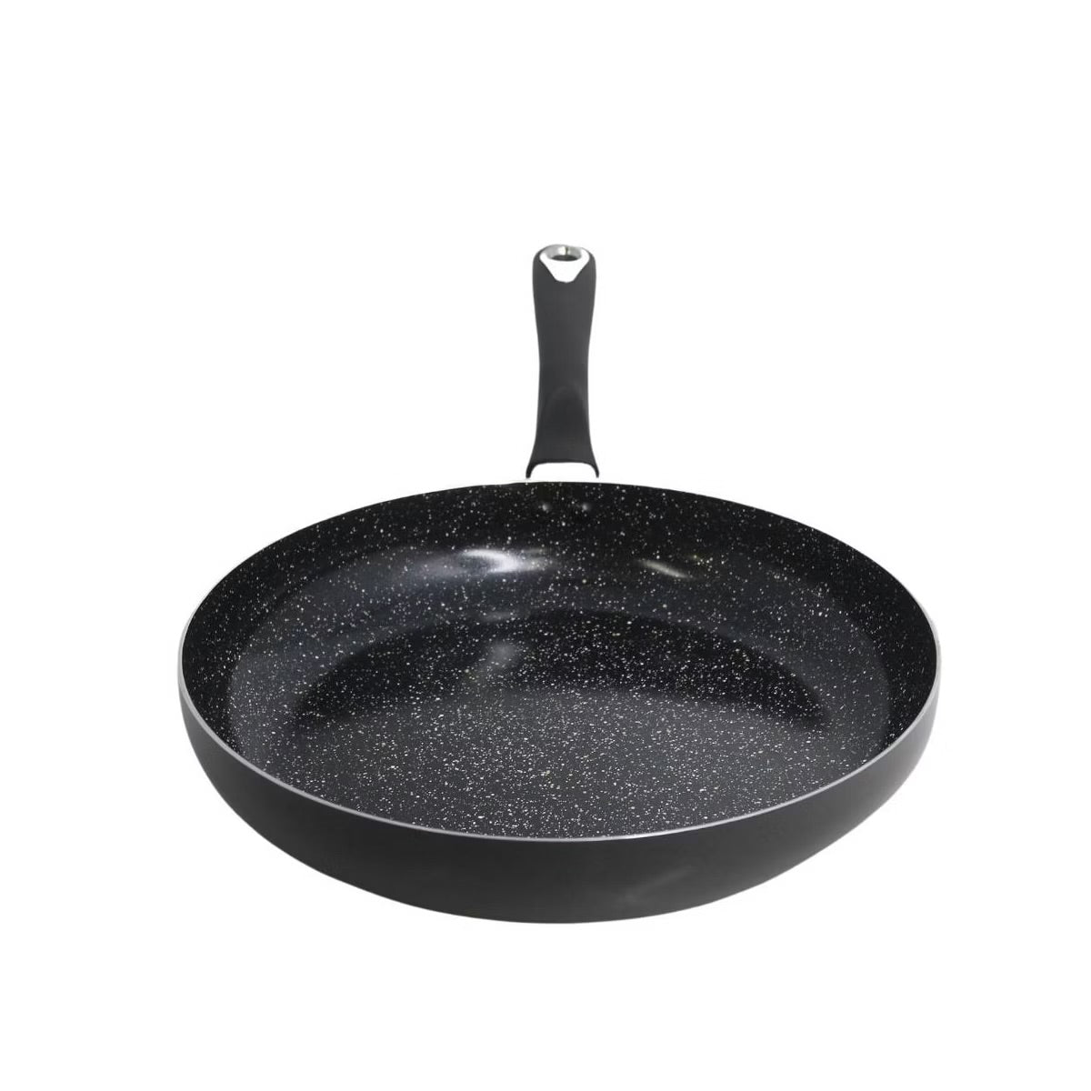 IMUSA 12" Ceramic Bistro Saute Pan Black: Aluminum Cookware, Hand Wash, Electric & Gas Compatible