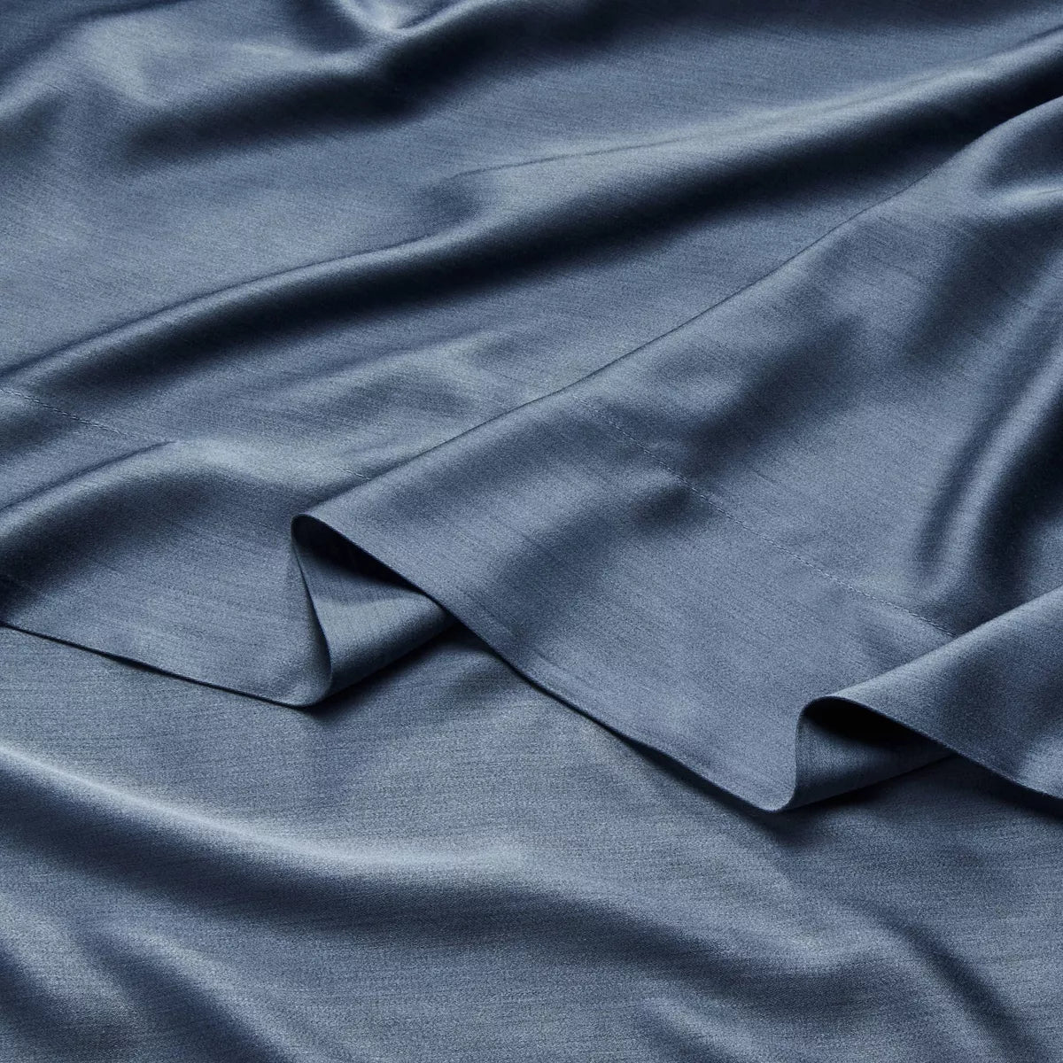 Queen 400 Thread Count Rayon from Bamboo Sheet Set Dark Mineral Blue - Casaluna