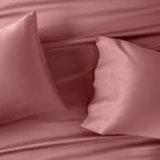 Full 300 Thread Count Temperature Regulating Solid Sheet Set Rose - Casaluna