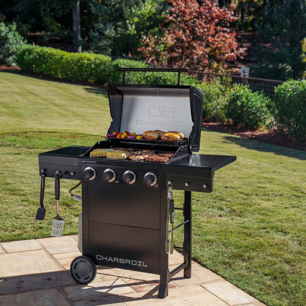 Charbroil 4 Burner 25000 BTU Gas Grill Black/Silver