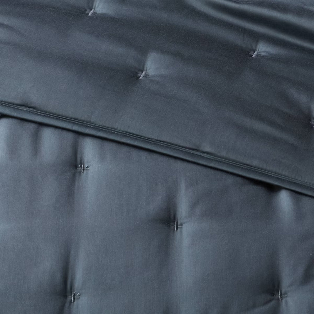3pc King TENCEL Comforter and Sham Set Dark Teal Blue - Threshold