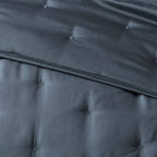 3pc King TENCEL Comforter and Sham Set Dark Teal Blue - Threshold