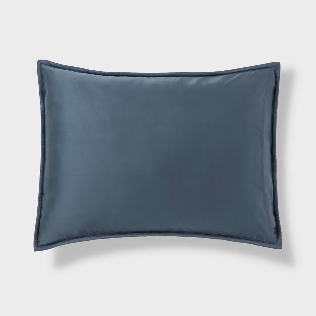 3pc King TENCEL Comforter and Sham Set Dark Teal Blue - Threshold