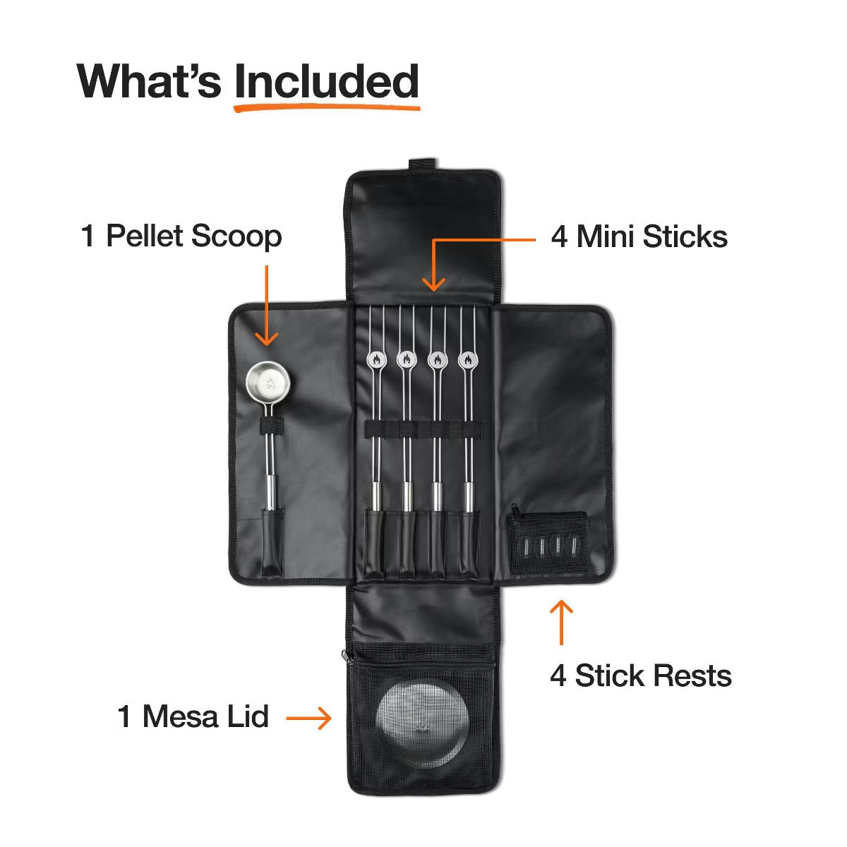 Solo Stove 10 pc Mesa XL Tabletop Firepit Tool Kit Stainless Steel Finish