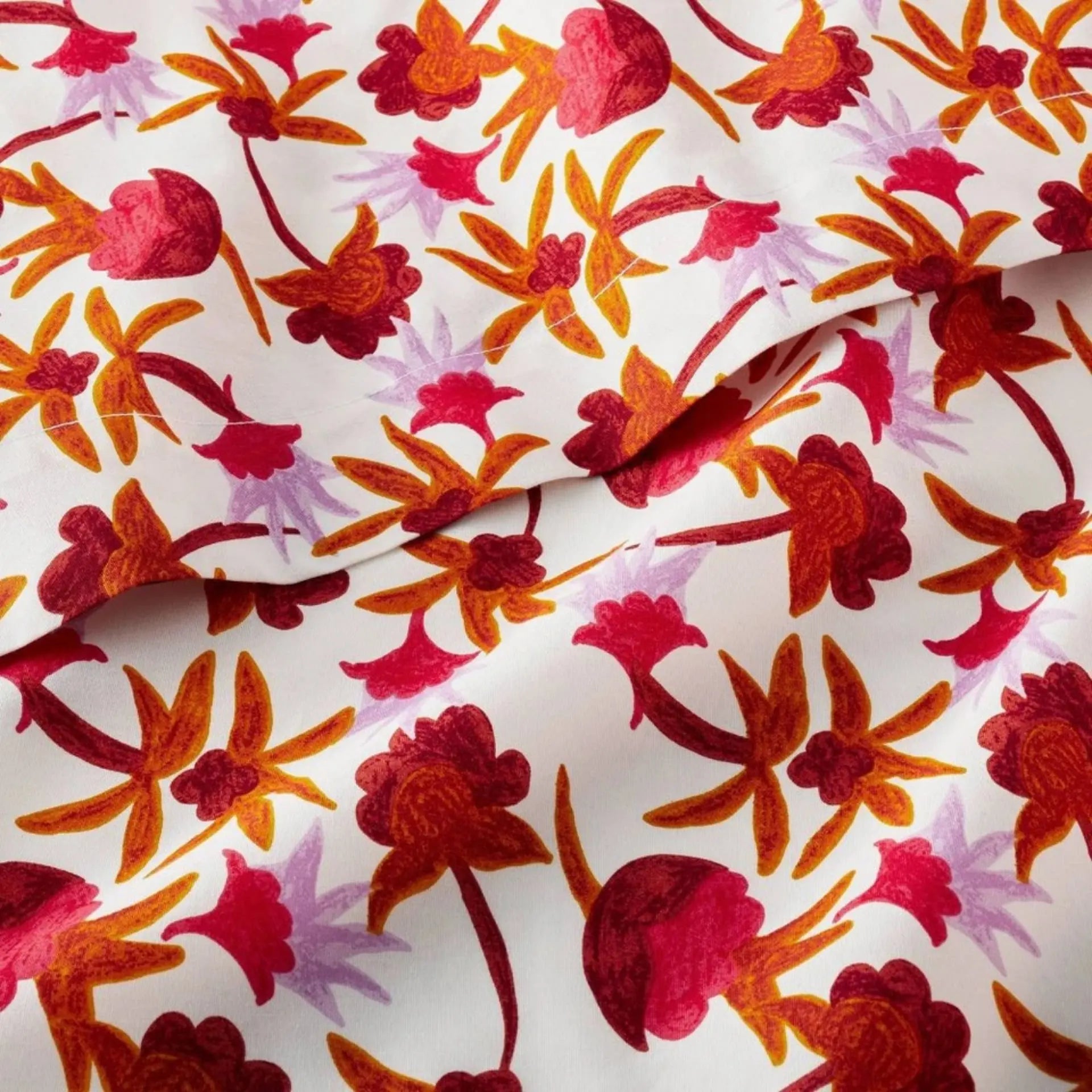 Full Printed Cotton Percale Sheet Set Natalia Floral - Opalhouse designed with Jungalow