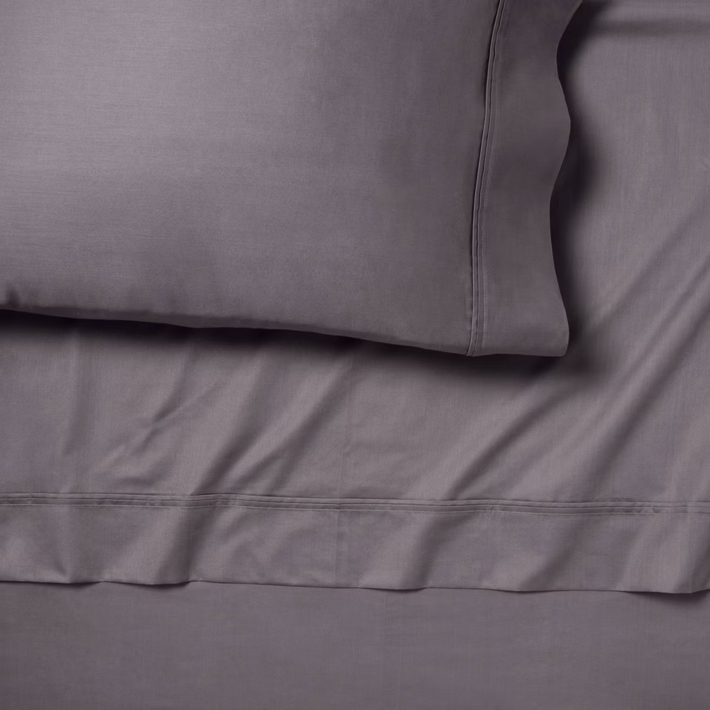 Full Solid Performance 400 Thread Count Sheet Set Rust - Threshold