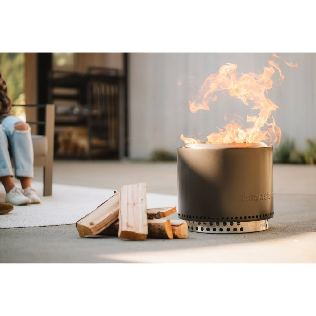 Solo Stove Bonfire 19.5" Smokeless Firepit and Stand Ash