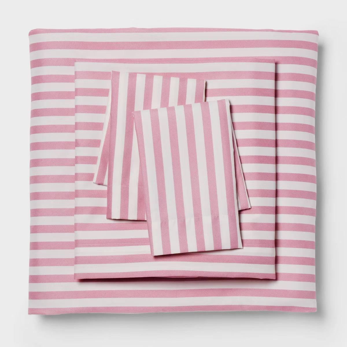 King Microfiber Sheet Set Pink Stripe - Room Essentials
