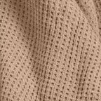 * Chenille Knit Throw Blanket with Faux Shearling Reverse Tan - Threshold
