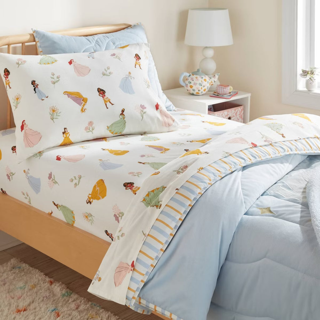 Twin Princess Characters Kids' Sheet Set - The Disney Collection by Pillowfort