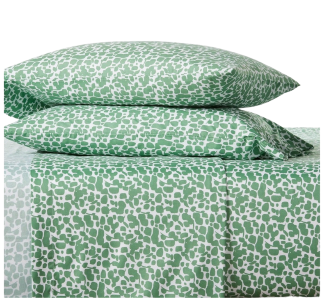 King Printed Microfiber Sheet Set Green Dot - Room Essentials